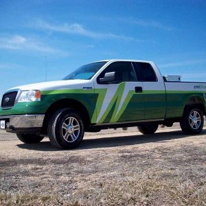 Partial Logo Wrap - Truck