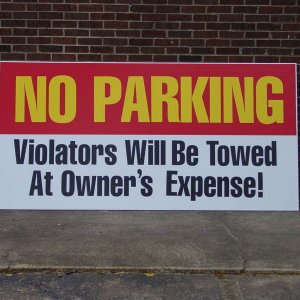 4x8 parking sign