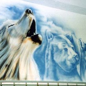 Wolf Mural