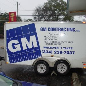 Trailer lettering