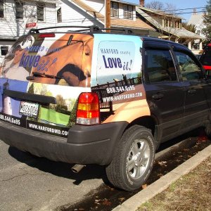 car wrap for county tourism