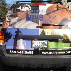 car wrap for county tourism