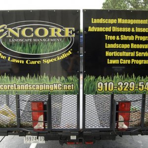 Encore Landscaping Truck Wrap