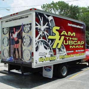 sam the hubcap man box truck