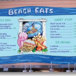 Beach Hut Menuboard