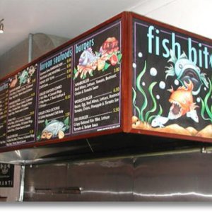 Fish Shop Menu Board