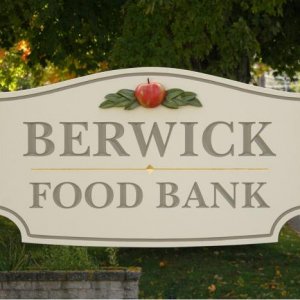 Food bank sign