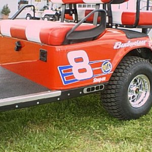 Dale Jr. Side View Golf Car