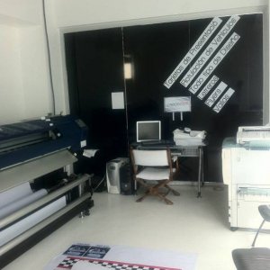 Large format print room