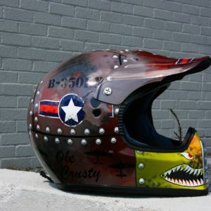 Wayne Liskey's - "Ole Crusty" WWII themed MX helmet