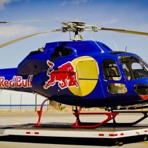 Custom Heli Wrap for Red Bull