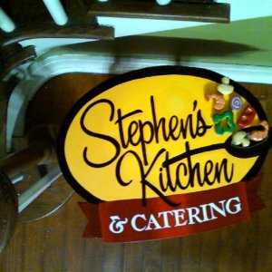 painted sign with HDU accents