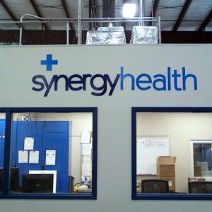 painted wall lettering in plant