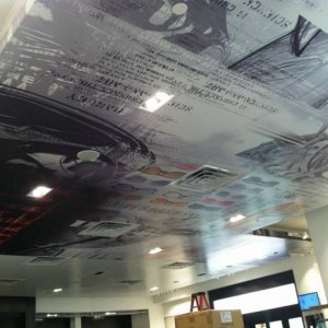 OAKLEY STORE ROOF MURAL