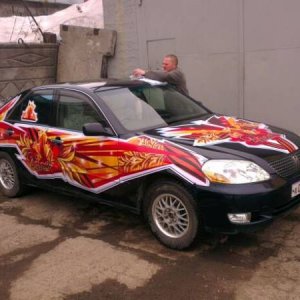 wraped car