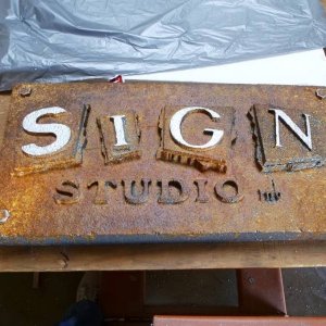 Rusty Look Sign