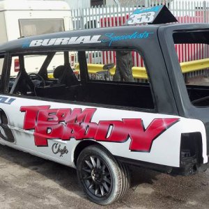 Banger Racing hearse