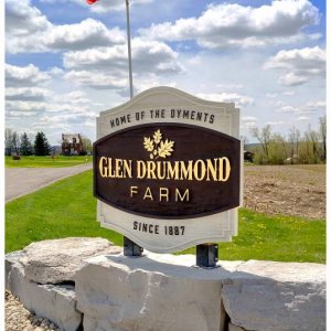 cedar sandblasted sign farm design