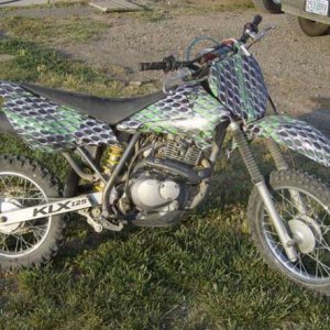 Kawasaki KLR Motorcycle Wrap.