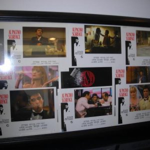 Final Product Scarface Movie pics with Vinyl behind it