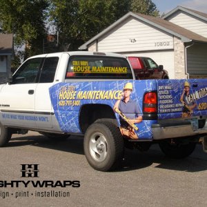 Cole Body company vehicle. Design / Print / Install