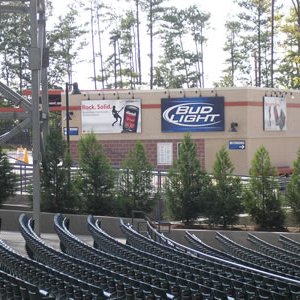 Marketing signs for Verizon Wireless Amphitheater