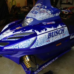 2000 Yamaha, created a template for entire sled, then used my template for the final design.