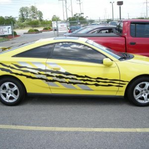 yellow celica 1