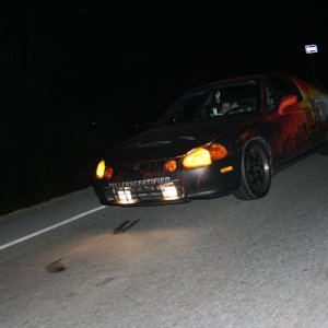 A simple night driving shot.  This wrap is Avery 1005EZ RS with Avery Matte Lam on it.  Headlights are Oracal 8300 Transparent Orange.

2008 into 20