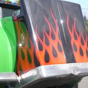 another 'flaming' Peterbilt