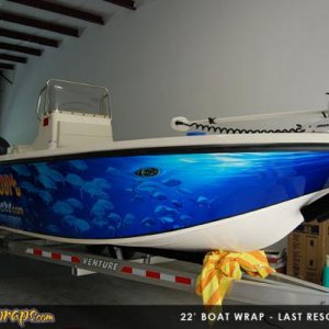 Boat Wrap for Last Resort Charters...