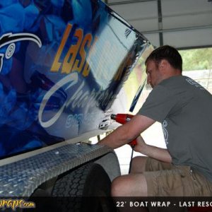 Boat Wrap for Last Resort Charters...