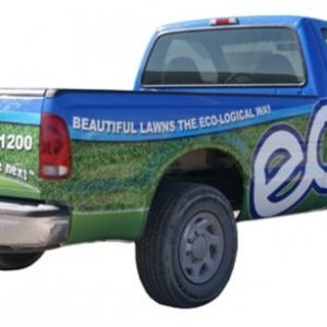 Eco Green 3/4 wrap. Whole fleet of 8 vehicles so far. We will be doing 6 more in the spring of 2011.

Visit www.xtremesign.ca to see more...