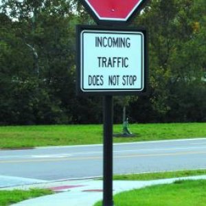 decorative traffic pole with stop sign