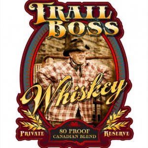 Custom Whiskey Bottle Label (front art)