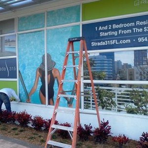 Window graphics Install, Ft Lauderdale, Fl