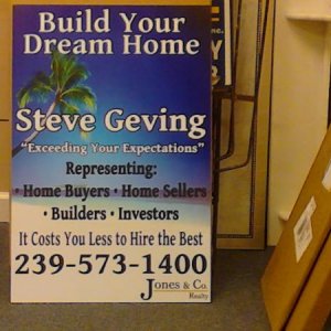 Steve Geving 24x36 Sign