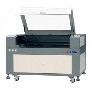 China LIMAC RL1290 Laser engraving machine with up down clump, red ray positioning, knife table, rotary axis
