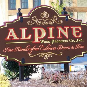 Alpine Wood Products - Marionville, MO
Routed HDU; hand lettered; 24k gold leaf