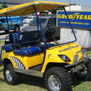 good year golf cart lettering