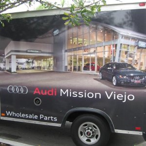 mission viejo audi truck wrap