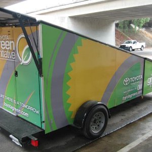 toyotagreen trailer wrap