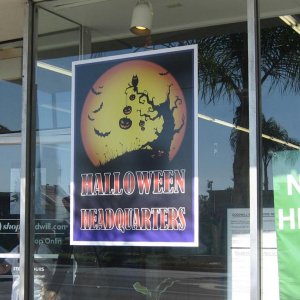 goodwill halloween window decal