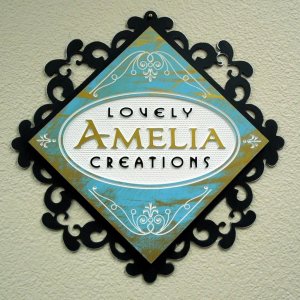 lovely amelia
1/2" PVC Routed and painted on  an ACM distressed black border.