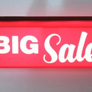A sample of an Acrylic Illuminated Sign displayed in our Sign Showroom in LA.