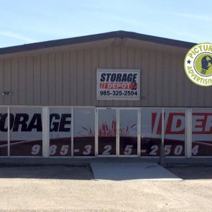 Storage Depot Window Graphics