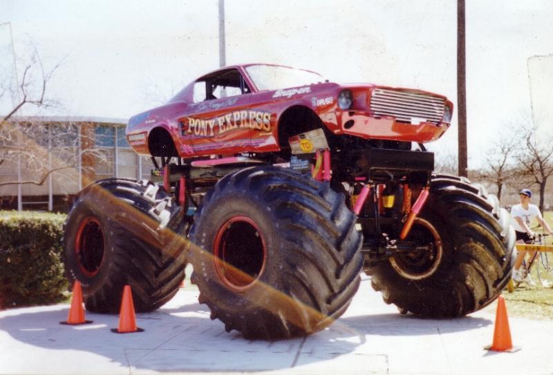 1 Ponyexpress monster truck airbrush and hand painted