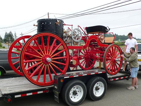 1903 horse-drawn fire wagon. My friend Bill Blumberg and I did all the 24k spun gold leaf on 'er