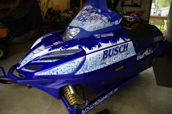 2000 Yamaha, created a template for entire sled, then used my template for the final design.