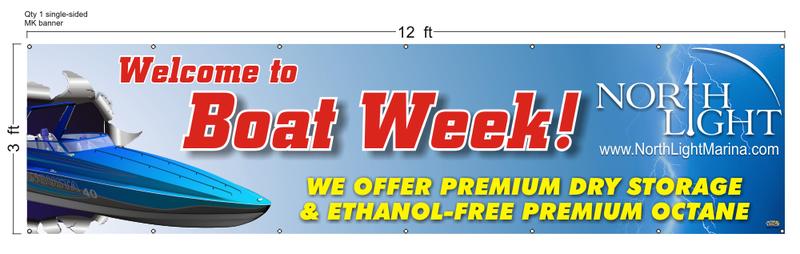 3 x 12 boat week banner